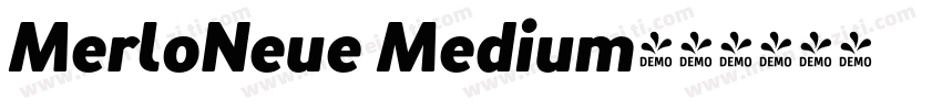 MerloNeue Medium字体转换